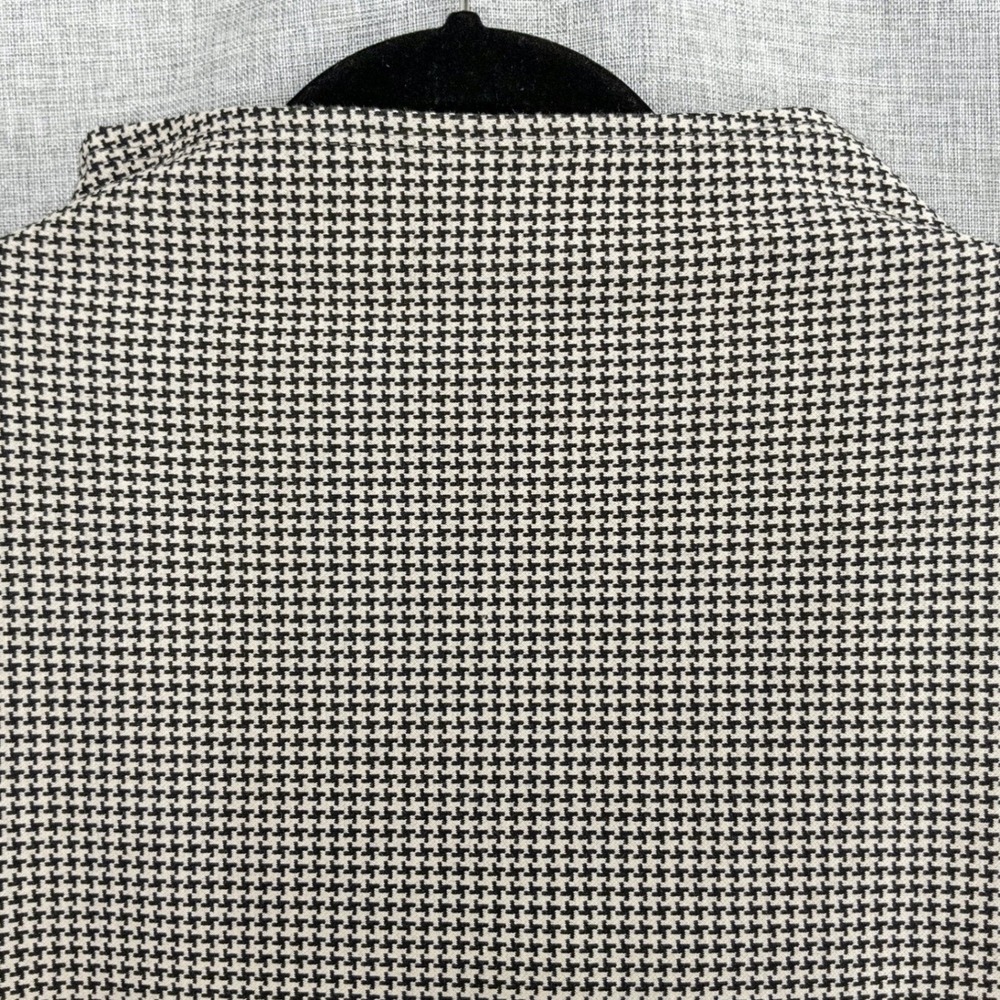 Bryn Walker Women's 1X Houndstooth Mock Neck 3/4 Sleeve Blouse $170 Retail - Picture 5 of 9
